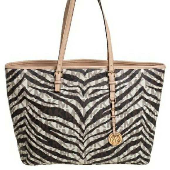 Michael Kors Handbags - Michael Kors Zebra Print Tote